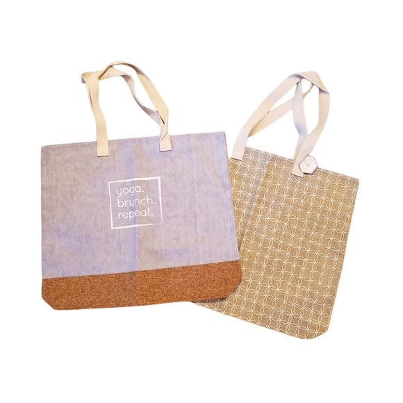 Target Handbags - Set of 2 Canvas Reusable Tote Bags | NEW